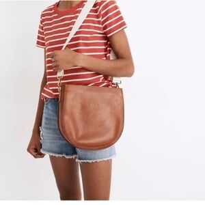 Brown Leather Crossbody Bag- Madewell